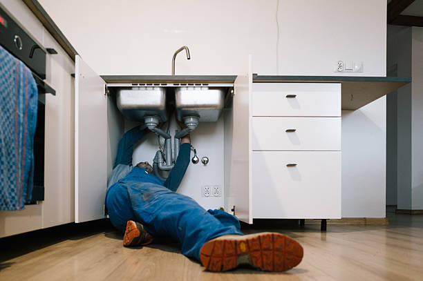 Professional Drain Cleaning technician working in Jaffrey, NH